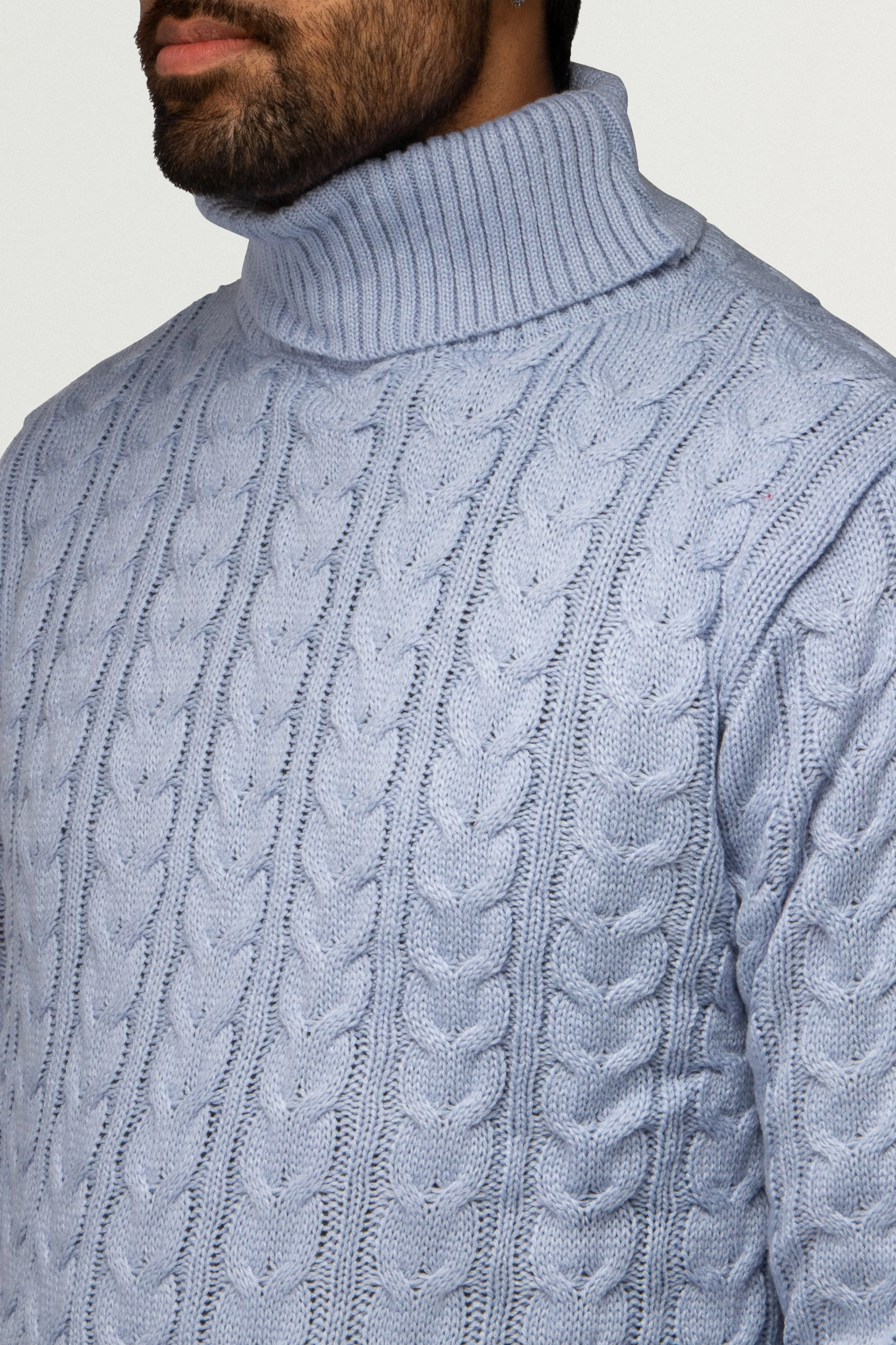 X RAY Men's Soft Slim Fit Turtleneck Pullover Sweaters